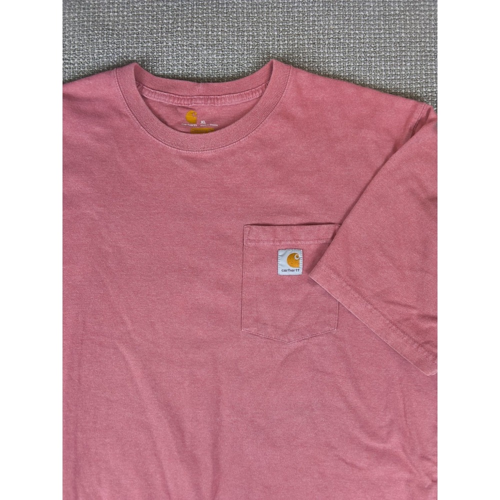 Carhartt Men's XL T-Shirt, Crew neck, Rose